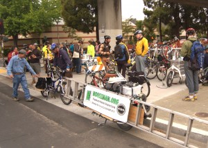458 people rode by or stopped at our Energizer Station, including local "houseman" Jay Marlette