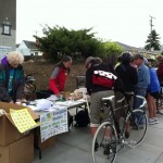 Not many Energizer Stations could boast a Mayor handing out bags and swags. Ours could, as Peggy Thomsen volunteered all morning! courtesy Nick Pilch