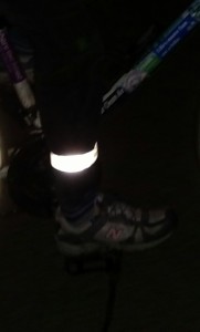 Be seen while you pedal at night and keep your pants legs out of the chain with our new leg bands!