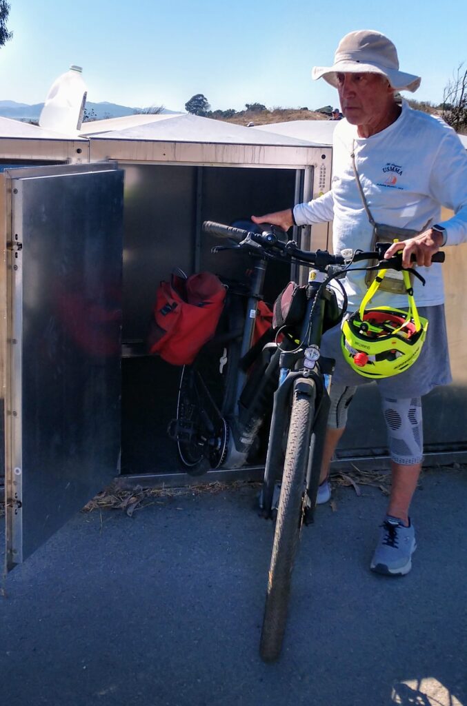 Francesco at Albany Waterfront BikeLink Locker 09-23-2024